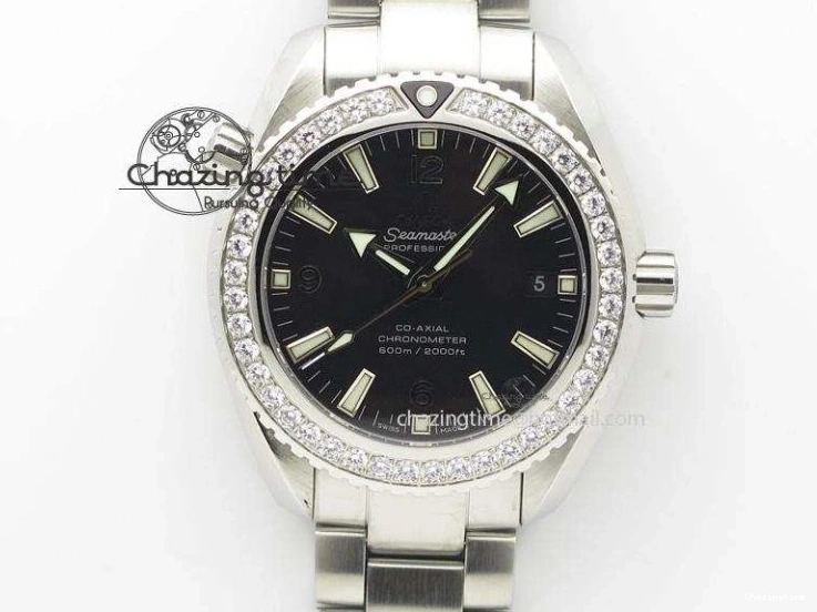 0218 Seasonal 2018 Seamaster Diver 300M SS YG VSF 1:1 Best Edition YG Bezel Black Dial on Black Rubber Strap A 7934